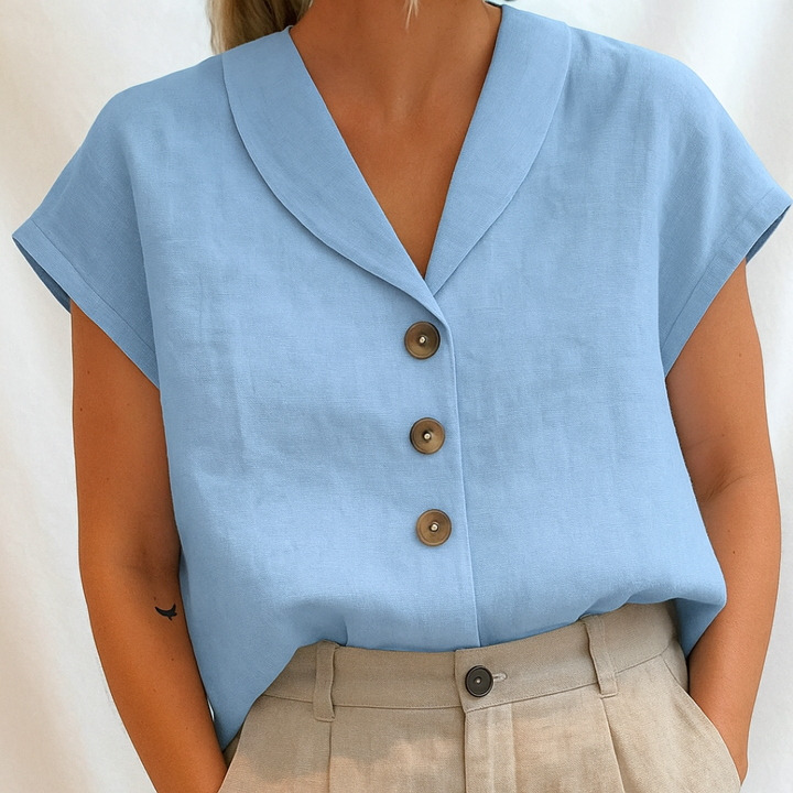 Marie - Elegant Solid Blouse
