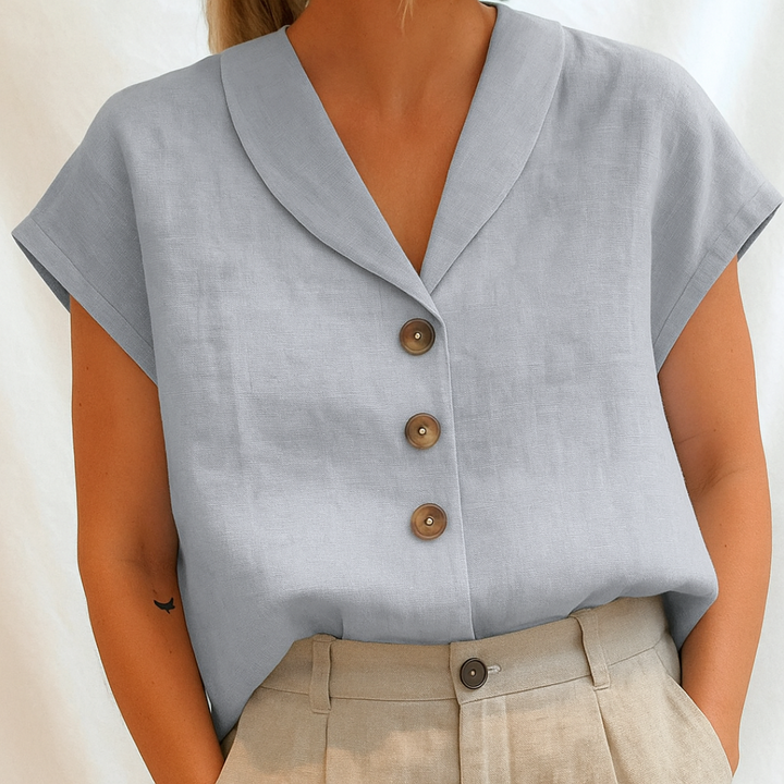 Marie - Elegant Solid Blouse