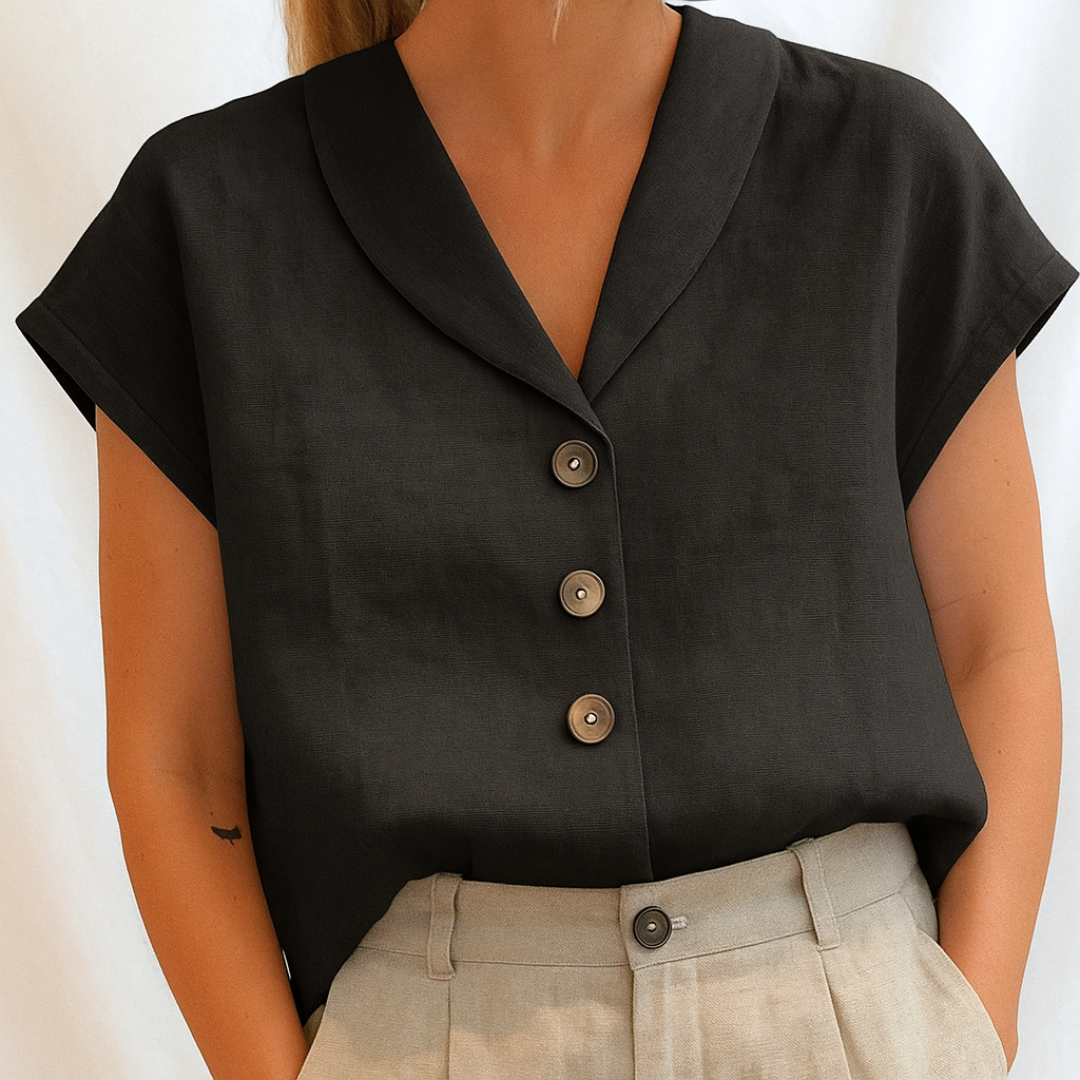 Marie - Elegant Solid Blouse