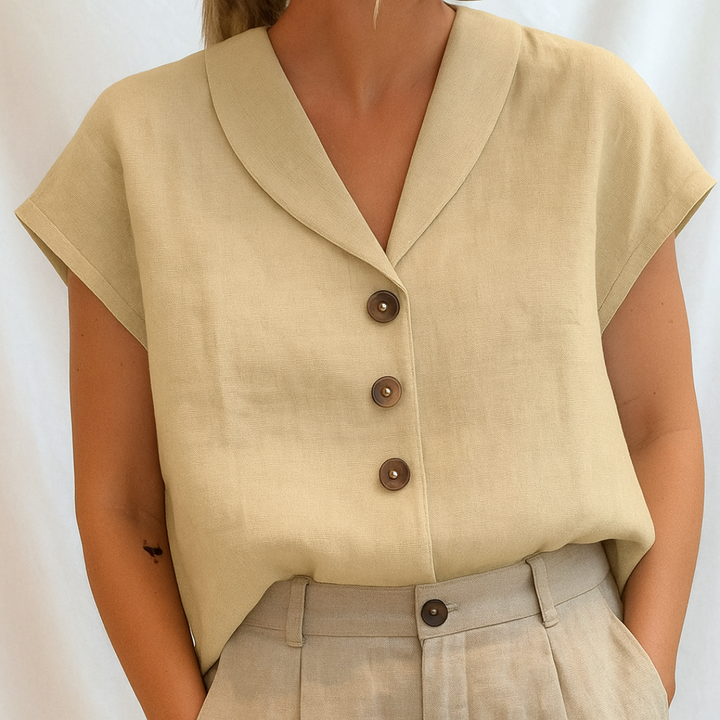 Marie - Elegant Solid Blouse