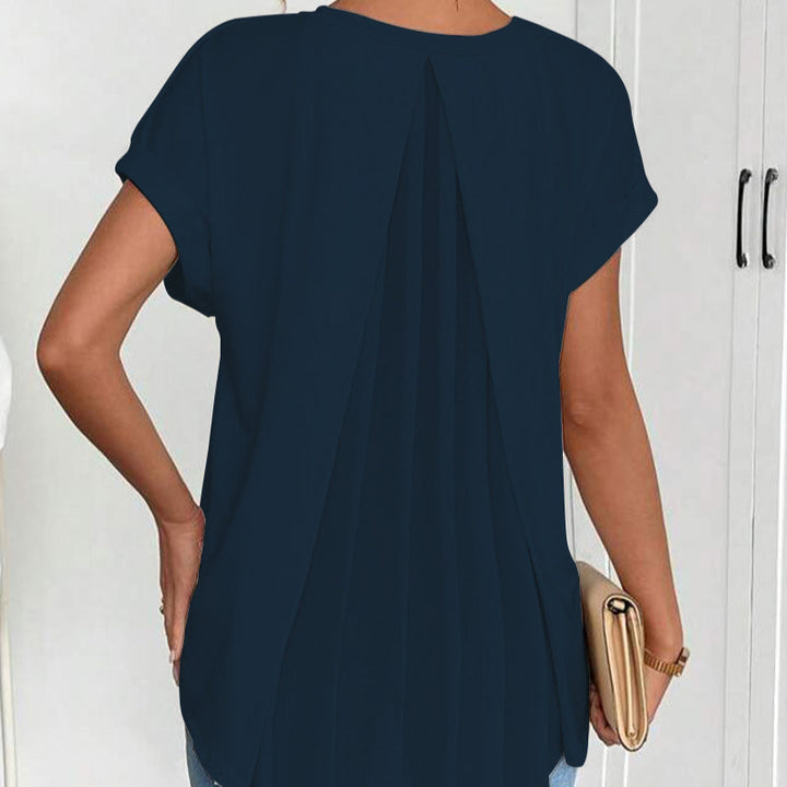 Estella – Short-Sleeve T-Shirt with Patchwork Design