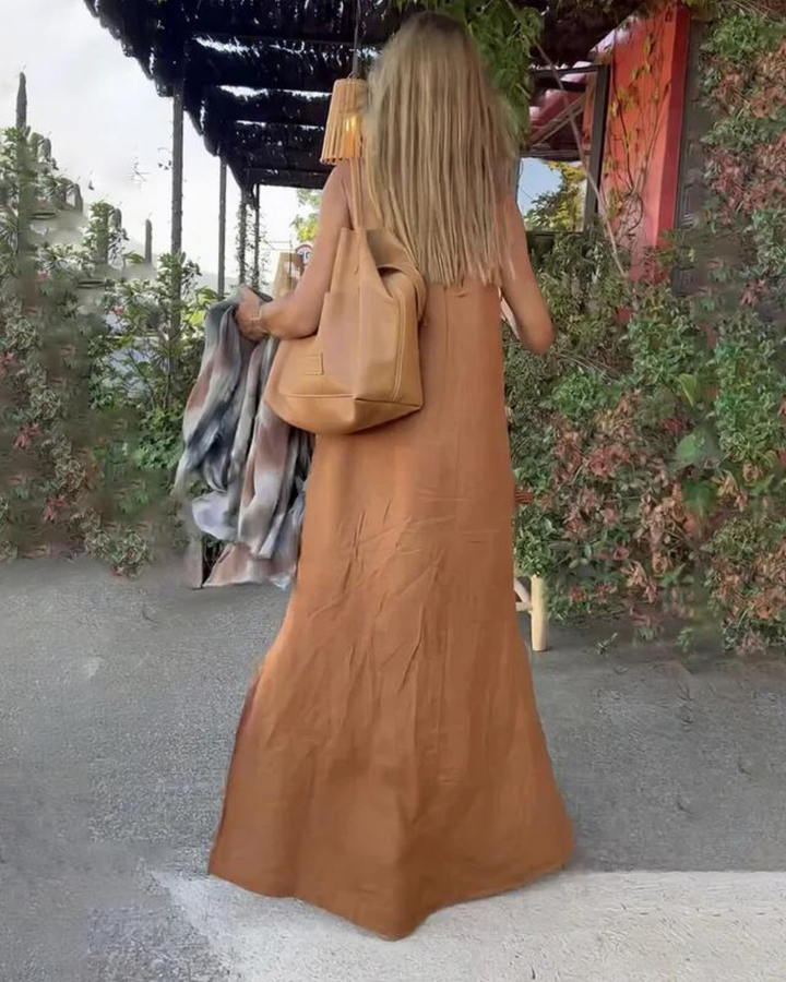 Gabrielle - Long Linen Dress